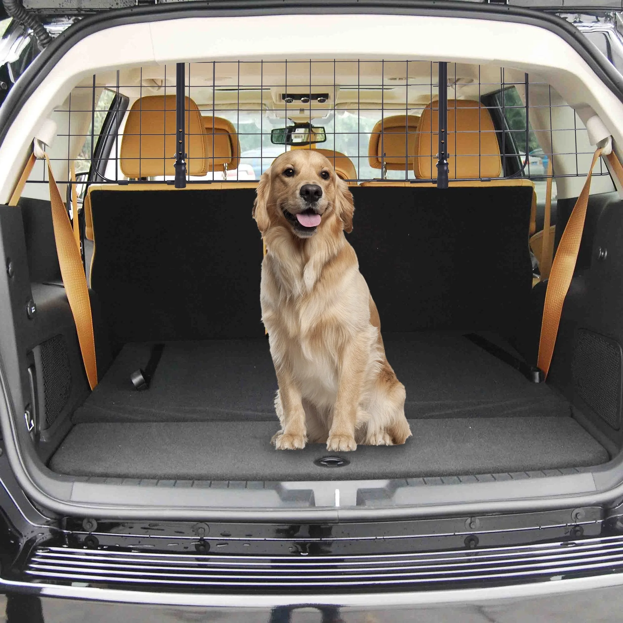 36"-57" Adjustable Pet Barrier Safety Gate - Black