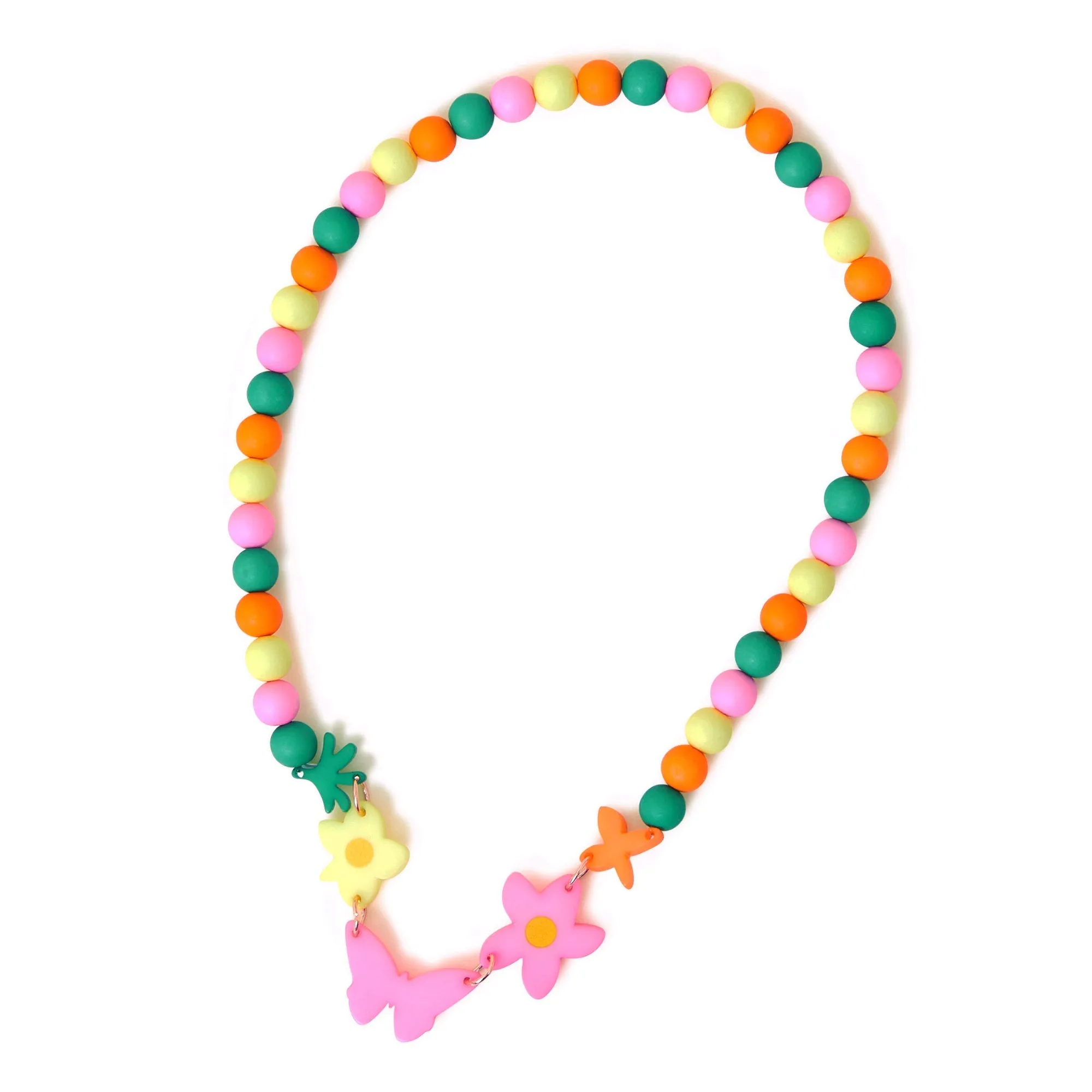 Accessorize London Girl's Butterfly Beaded Necklace