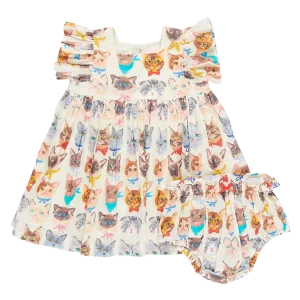 Baby Girls Elsie Dress Set - Cool Cats