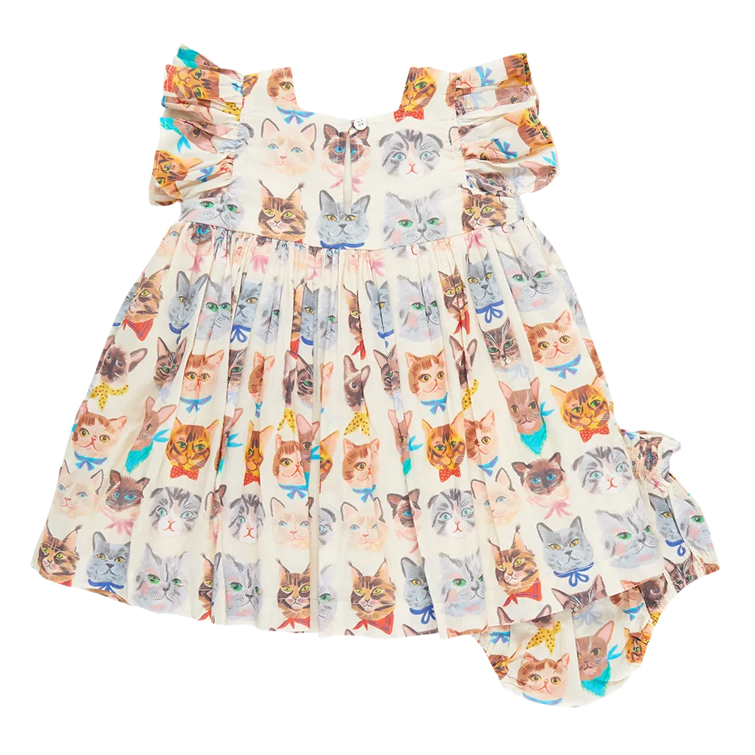 Baby Girls Elsie Dress Set - Cool Cats