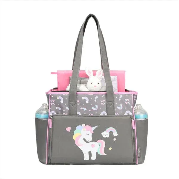 Babyboom Unicorn Zip Front Tote Diaper Bag