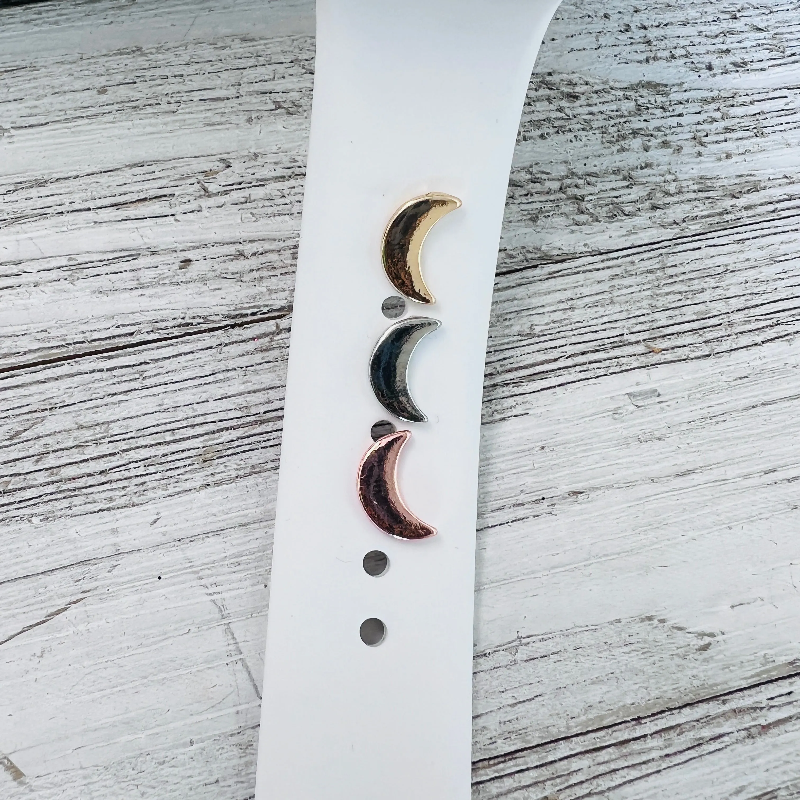 Band Charms 1pc. Crescent Moon Multiple Colors Available