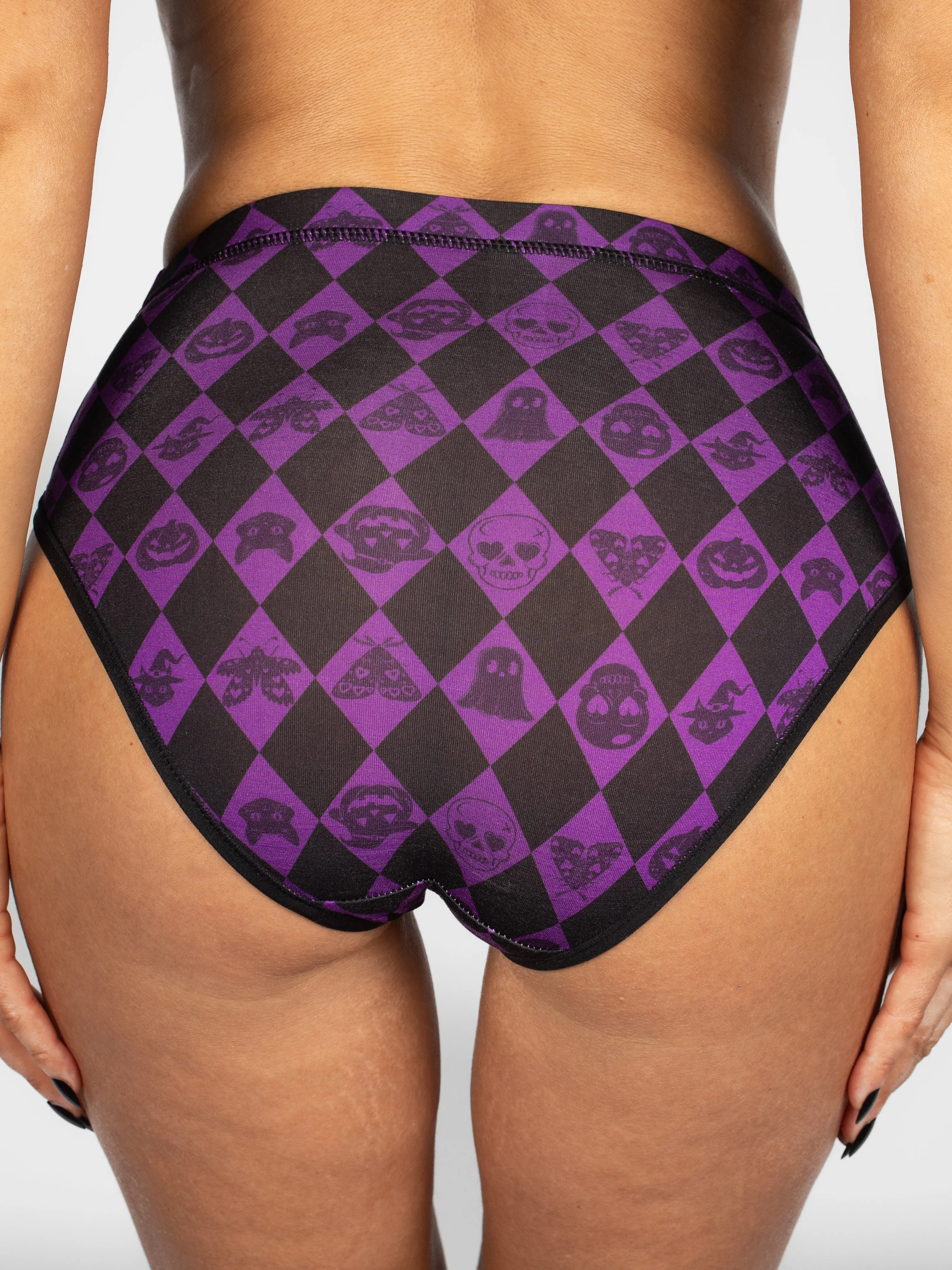 BeChill™ Purple Harlequin High-Rise Brief