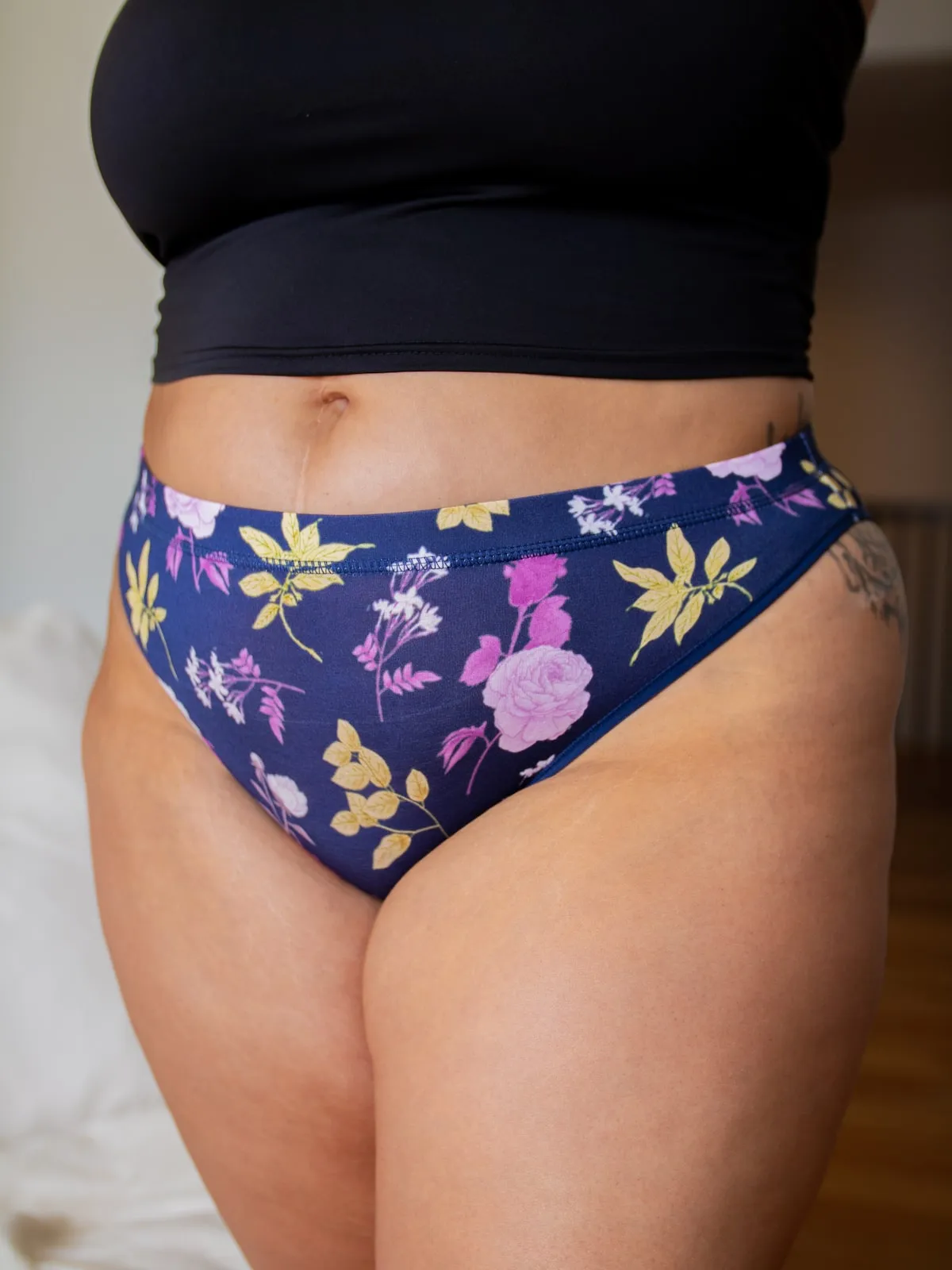 BeChill™ Vintage Florals High-Cut Cheeky