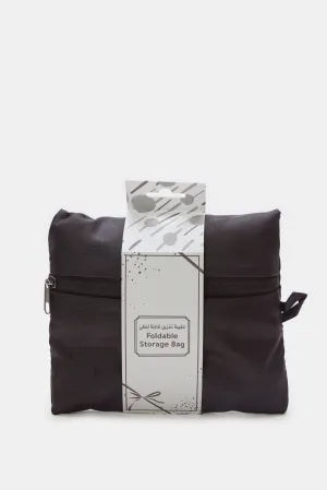 Black Plain Foldable Travel Bag