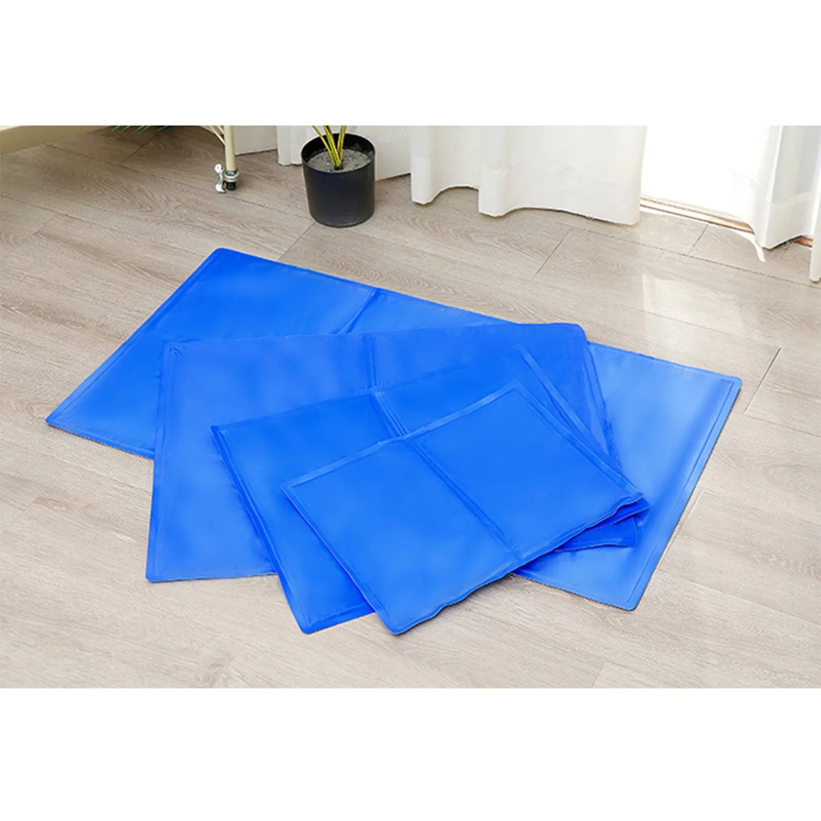 Blue Waterproof Pet Cooling Mat 40x30cm, Polyester