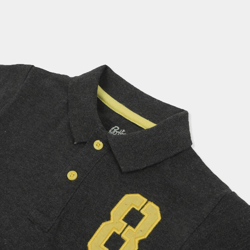 Boys Polo 8 - Charcoal