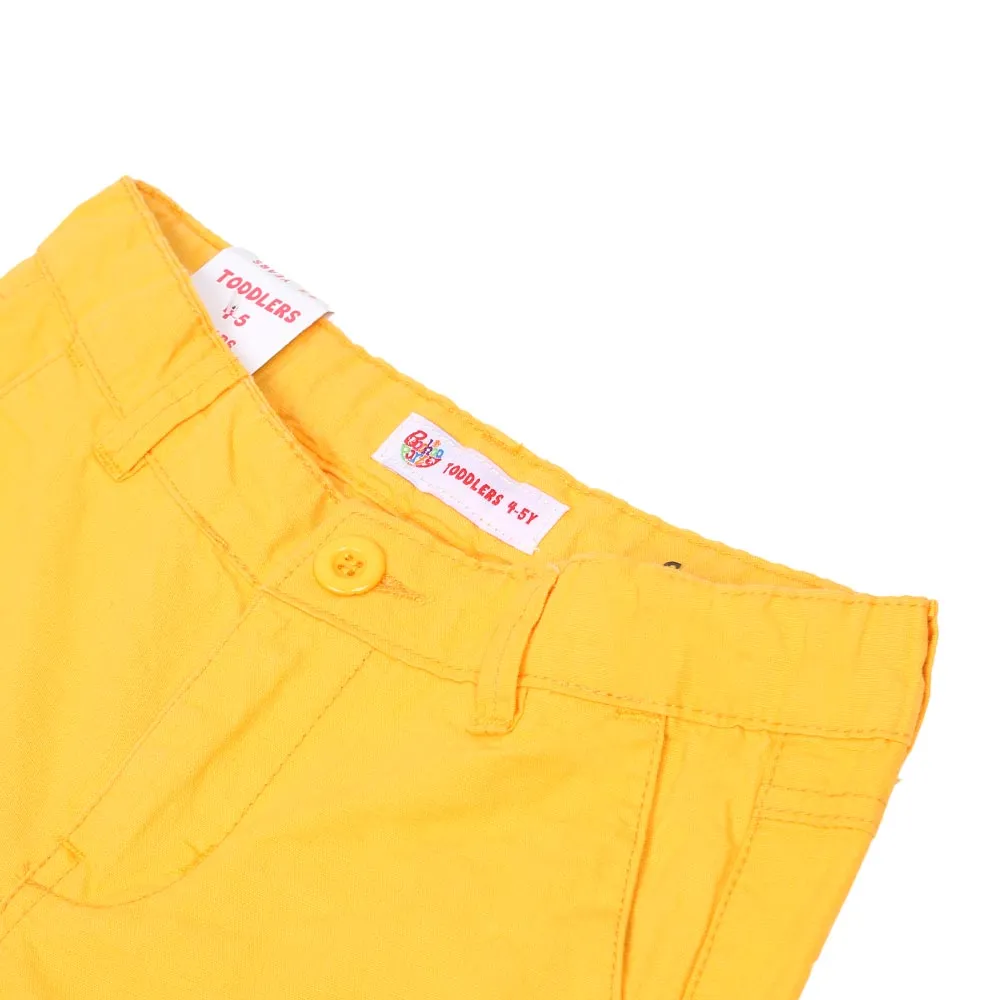 Boys Short Cotton Basic S3 - Citrus