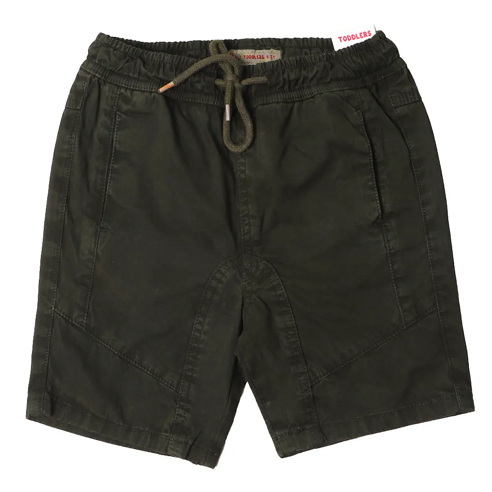 Boys Short Cotton Panels - Green