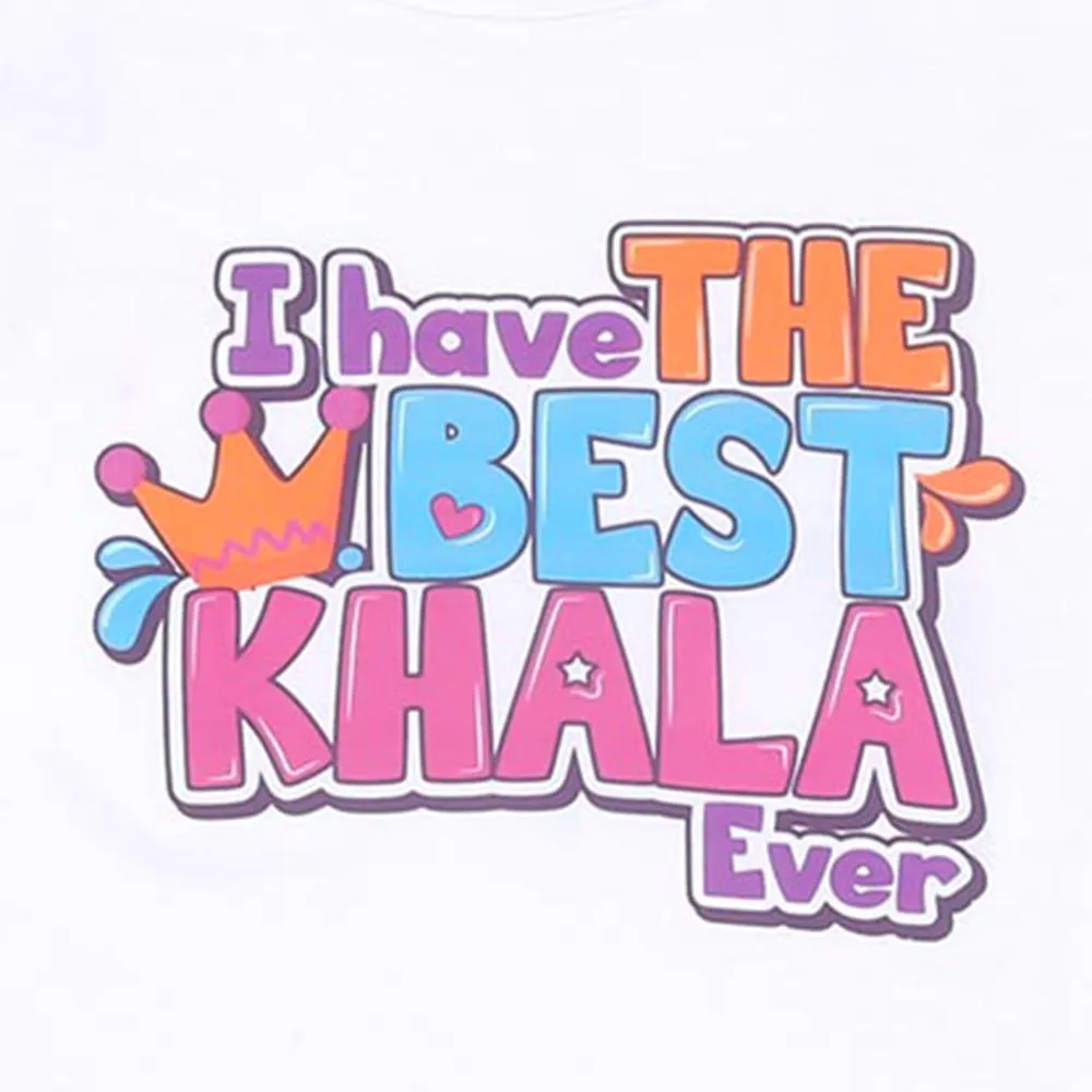 Boys T-Shirt H/S Best Khala - White