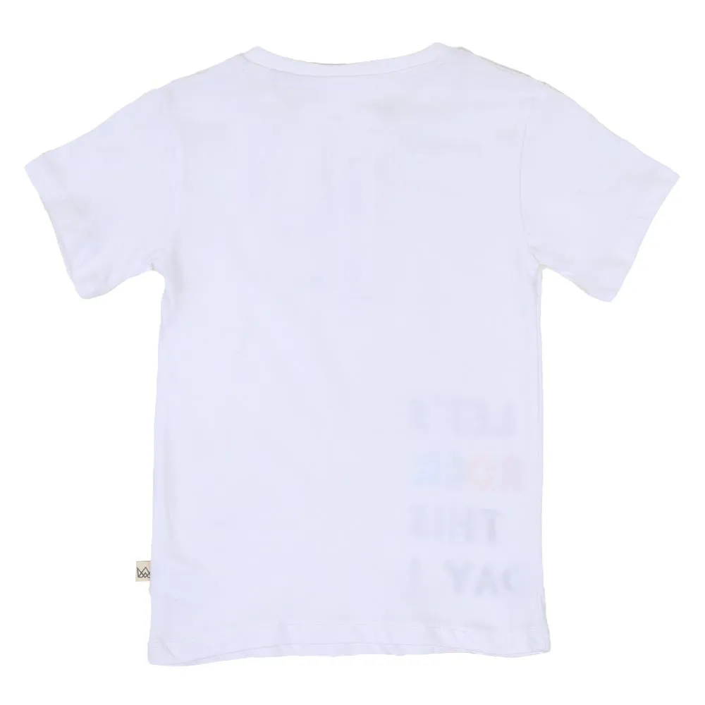 Boys T-Shirt Lets Rock - White