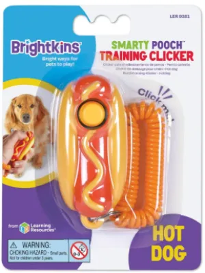 Brightkins Smarty Pooch Training Clicker Hot Dog