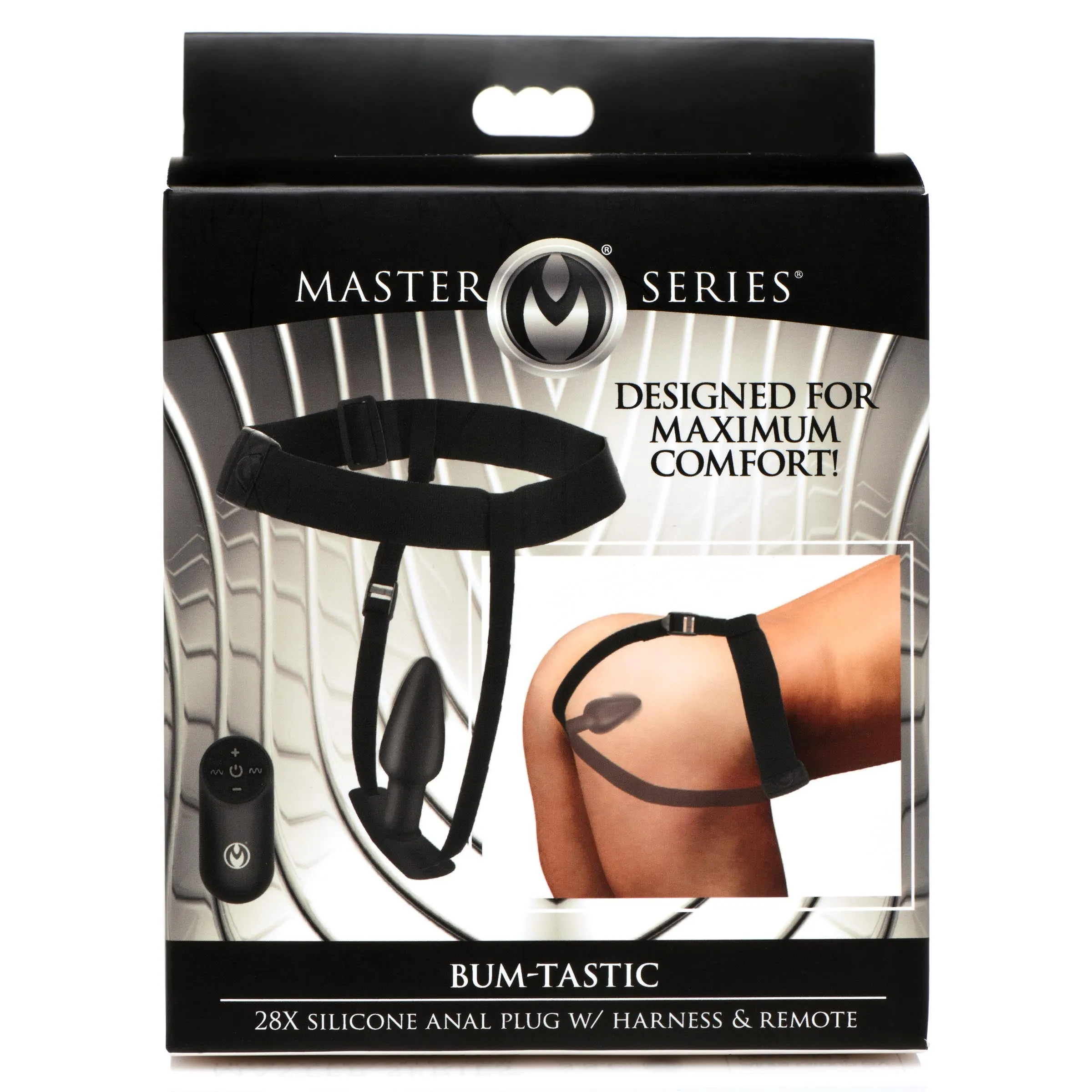 Bum-tastic Anal Plug With Comfort Harness And Remote Control