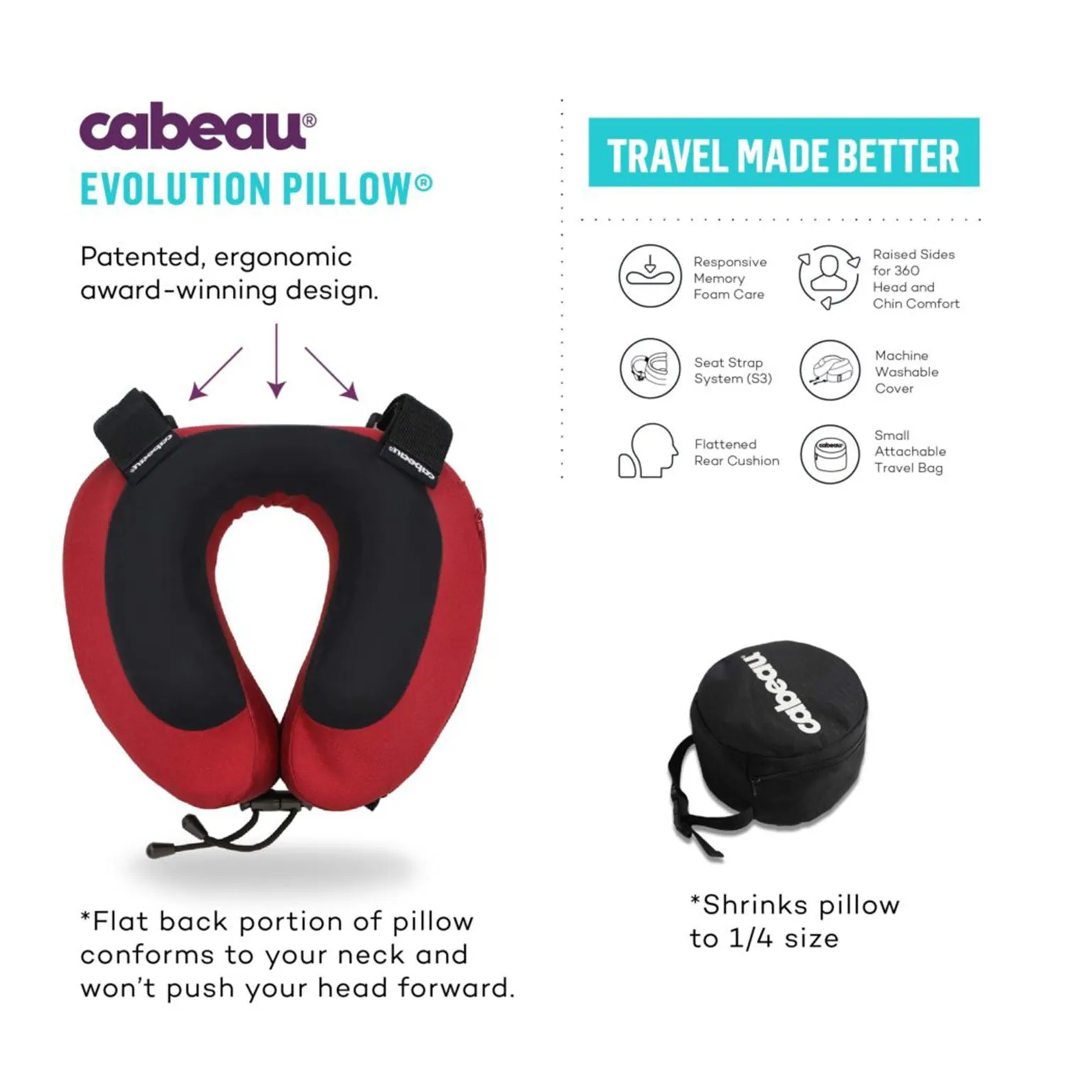 Cabeau Evolution S3 Travel Neck Pillow