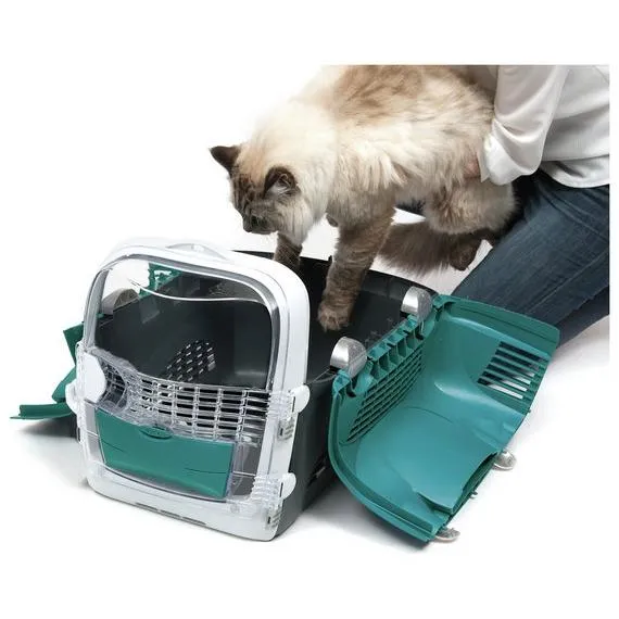 Catit Design Cabrio Pet Carrier for Cats & Small Dogs Turquoise