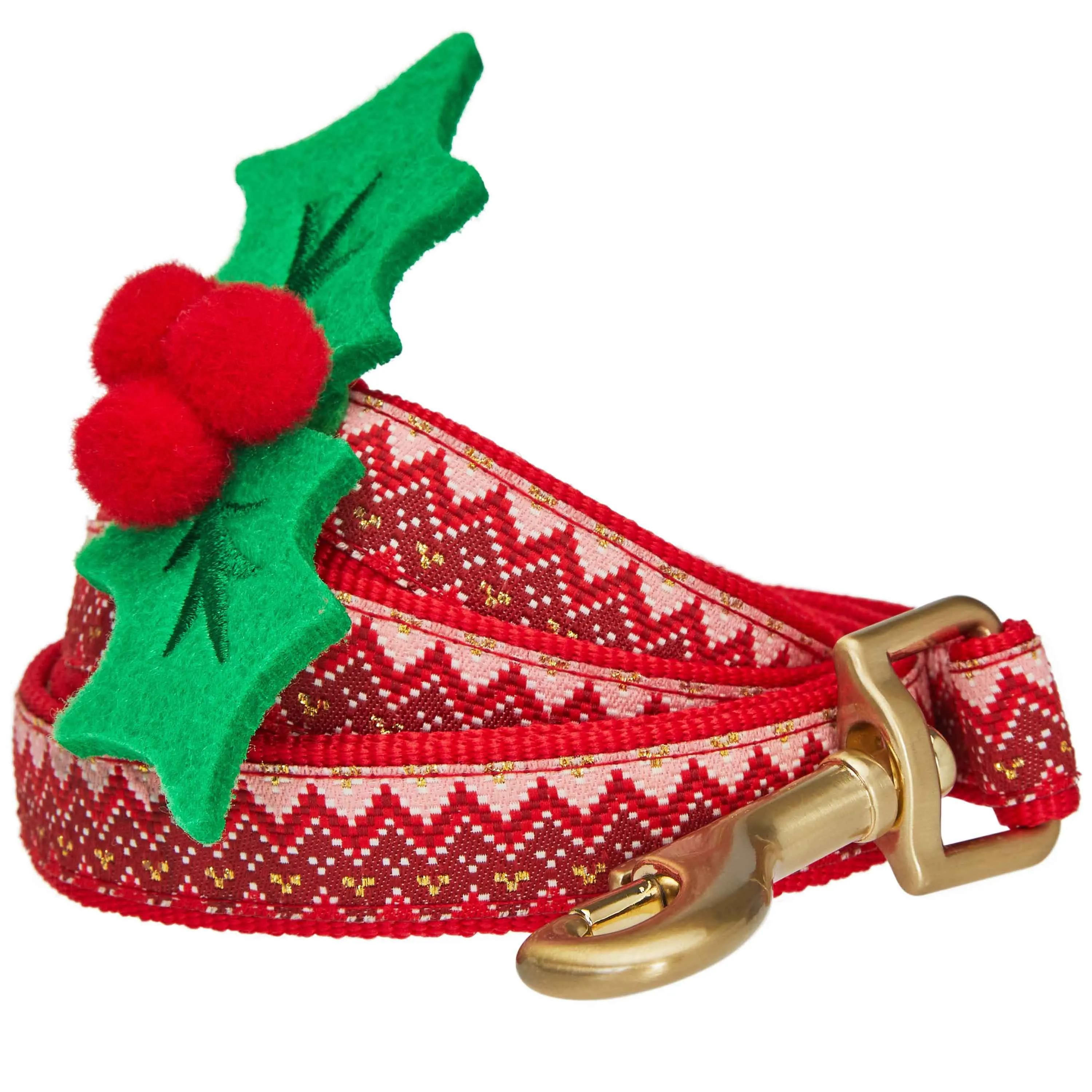 Christmas Zigzag Chevron Dog Leash