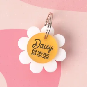 Daisy Flower Personalized Pet Tag