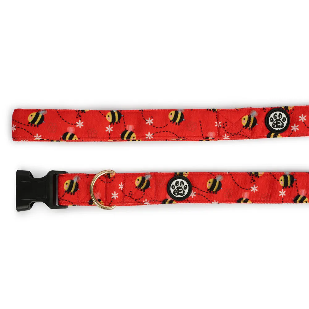 Dear Pet BusyBee Dog Collar & Leash Set