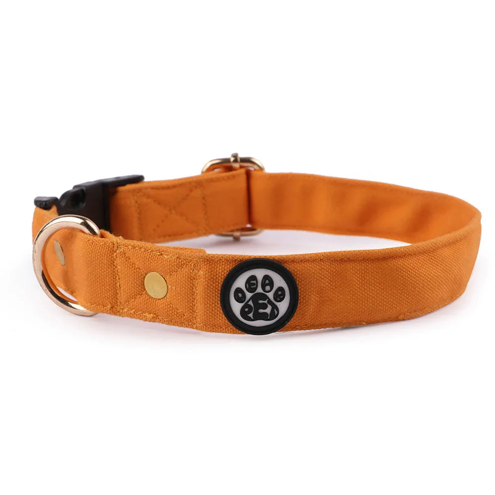 Dear Pet Classic Mustard Dog Collar & Leash Set