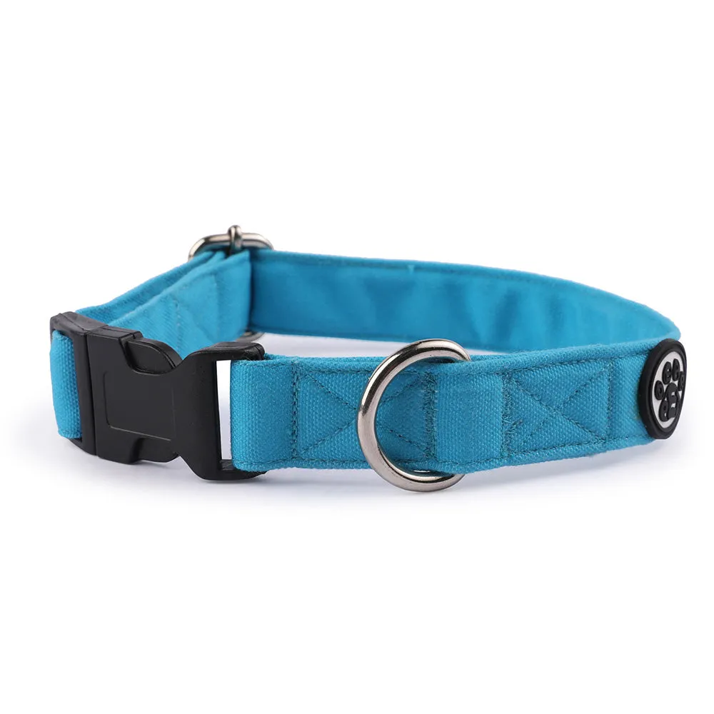 Dear Pet Classic Sky Blue Dog Collar & Leash Set