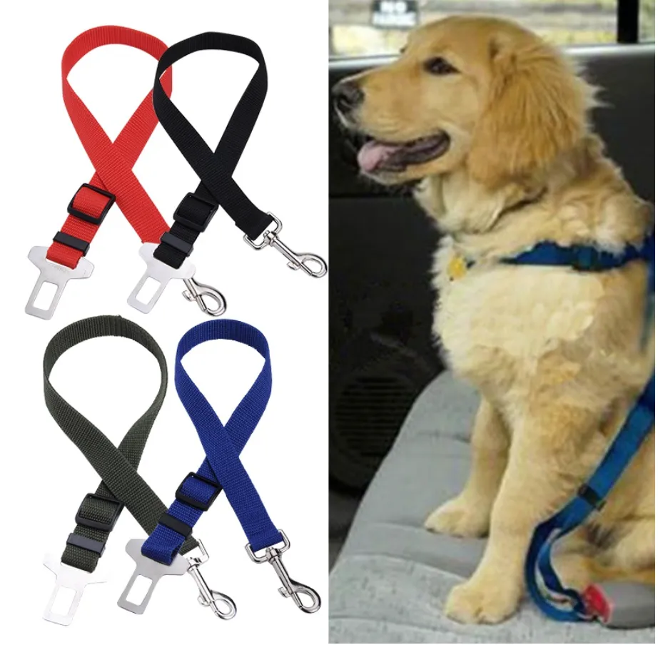 Dog Pet Car Safety Seat Belt Harness Restraint Lead Adjustable