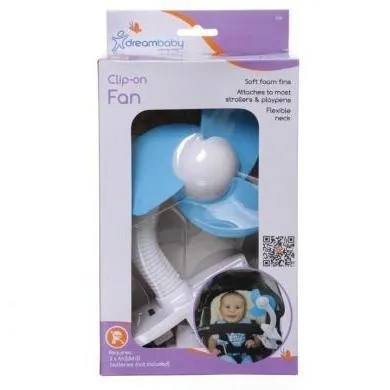 Dreambaby - Cool on the go stroller fan - Clip-on foam fan