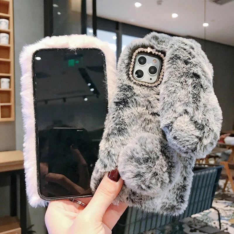 Fluffy Bunny Soft and Stylish iPhone Case