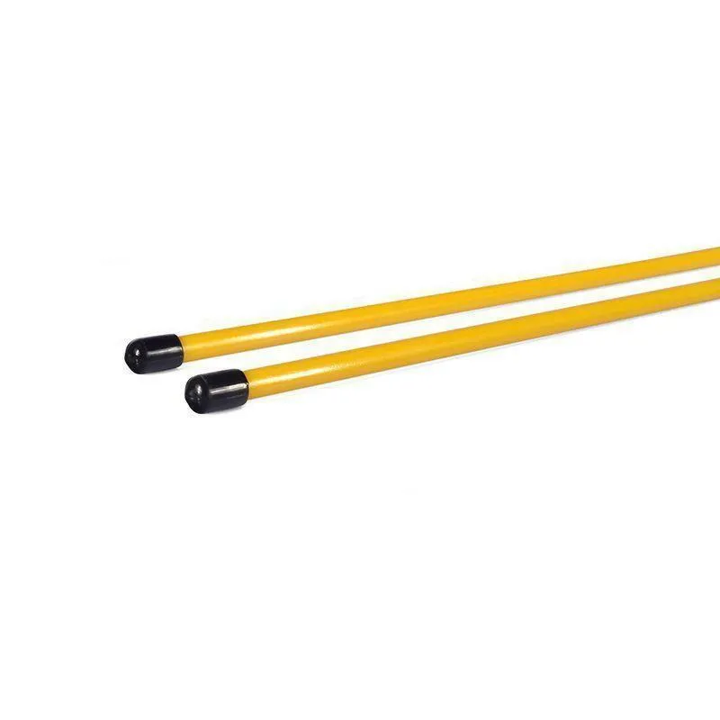 GolfBasic Golf Training Alignment Sticks (Pair) Non-Foldable Yellow