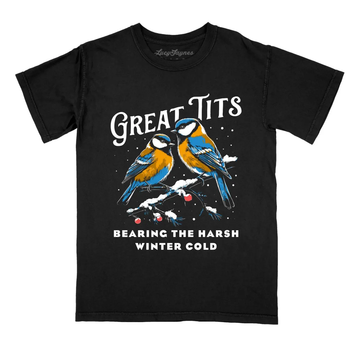 Great Tits Winter Cold Comfort Colors Tee