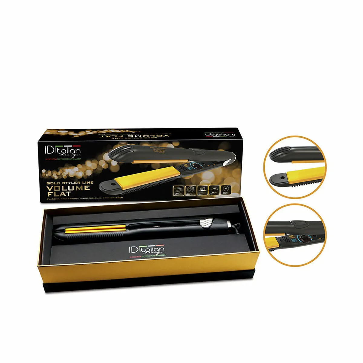 Hair Straightener Id Italian VOLUME FLAT