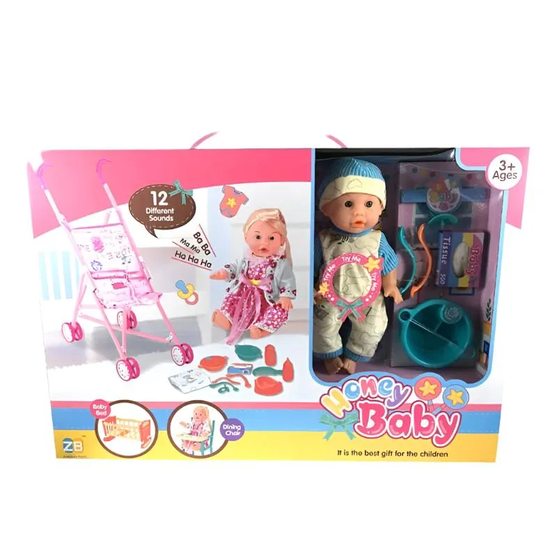 Honey Baby Doll with Accessories | 12 Pcs