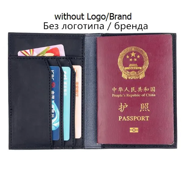 Hot Sale Men Passport Covers Solid Credit Id Card Folders Handmade Passports Holder Case Travel Accessories Passport Wallets