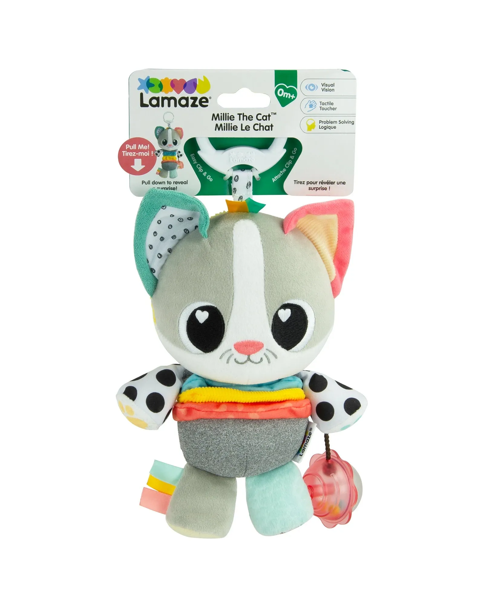 Lamaze Millie The Cat Clip & Go Plush