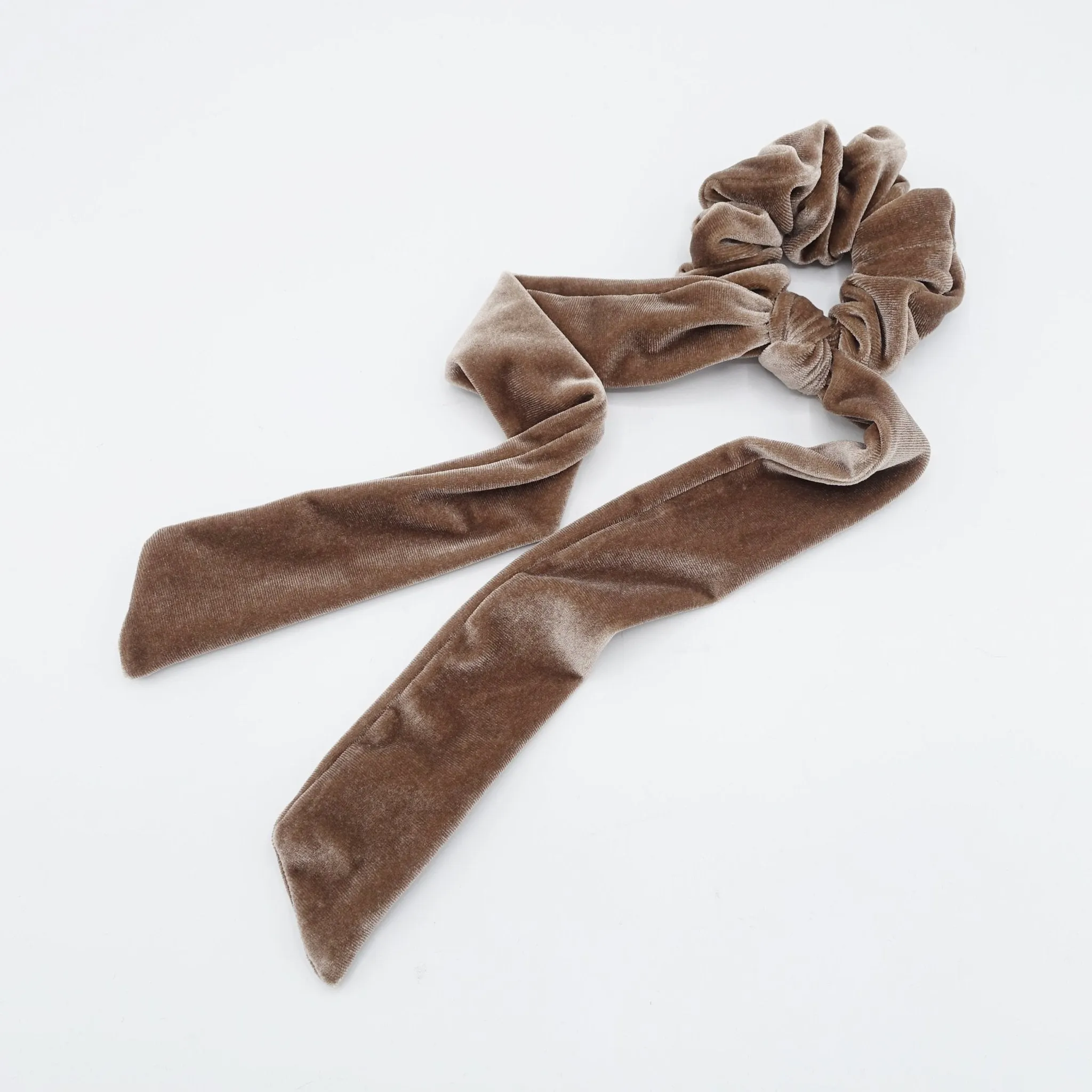 long tail velvet knot scrunchies women hair accessories