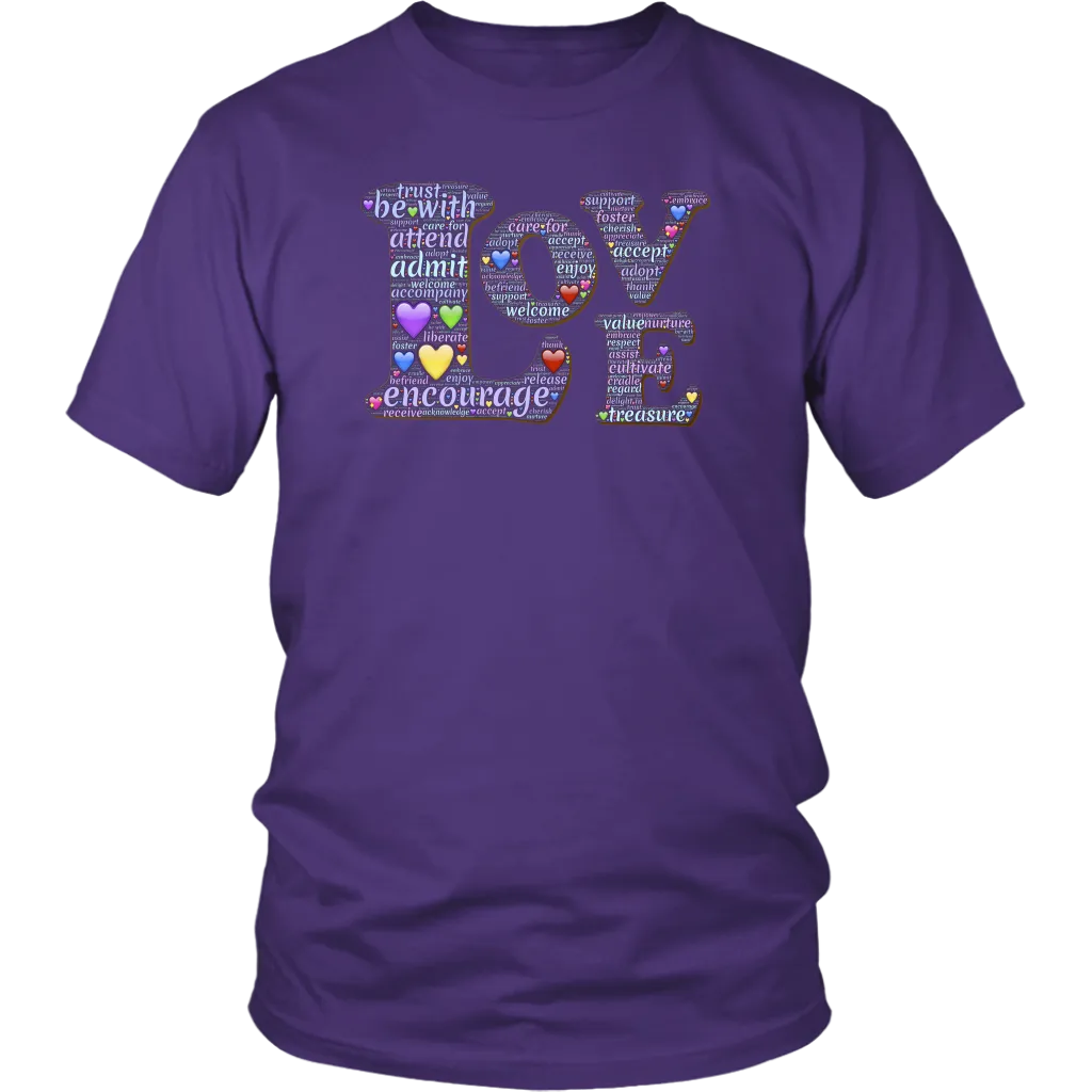 Love & Hearts T-shirt Gift Tee for everyone and everyone