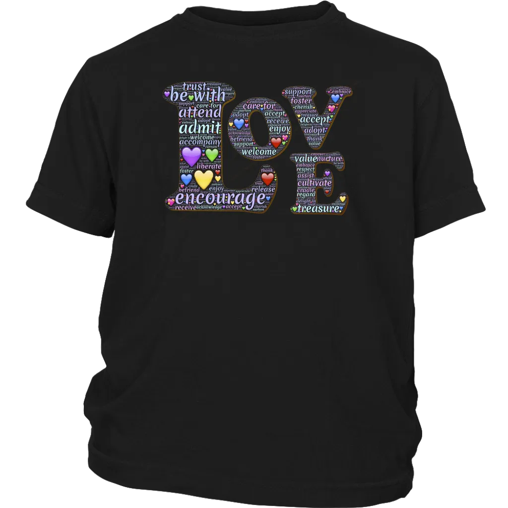 Love & Hearts T-shirt Gift Tee for everyone and everyone