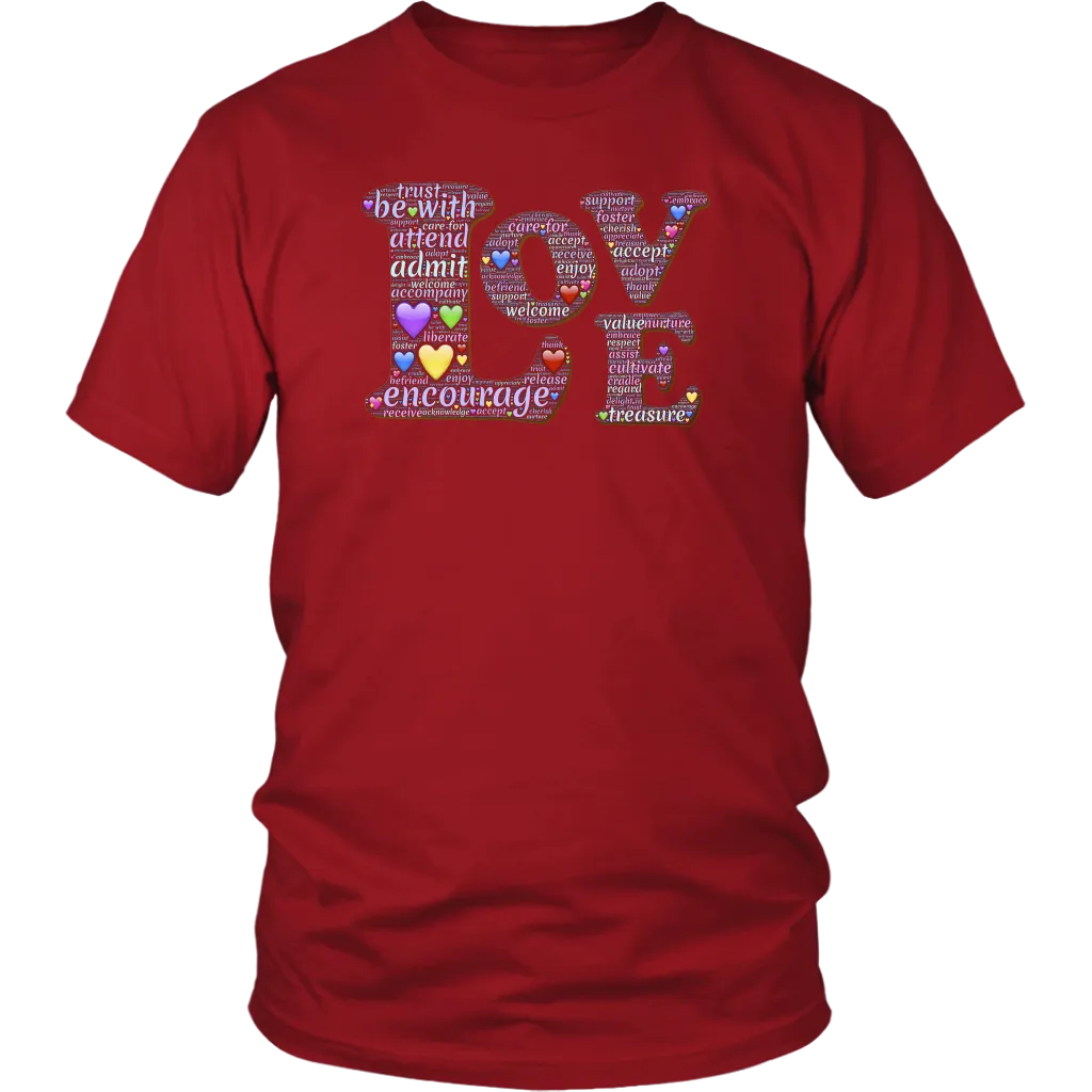 Love & Hearts T-shirt Gift Tee for everyone and everyone