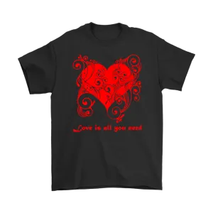 Love is all you need Hearts T-shirt