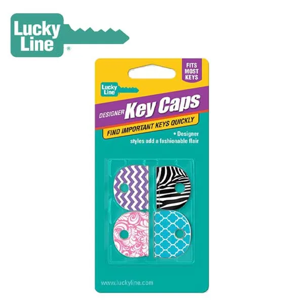 LuckyLine - 16304 - Designer Key Caps - Assorted - 4 Pack