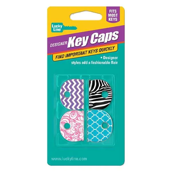 LuckyLine - 16304 - Designer Key Caps - Assorted - 4 Pack