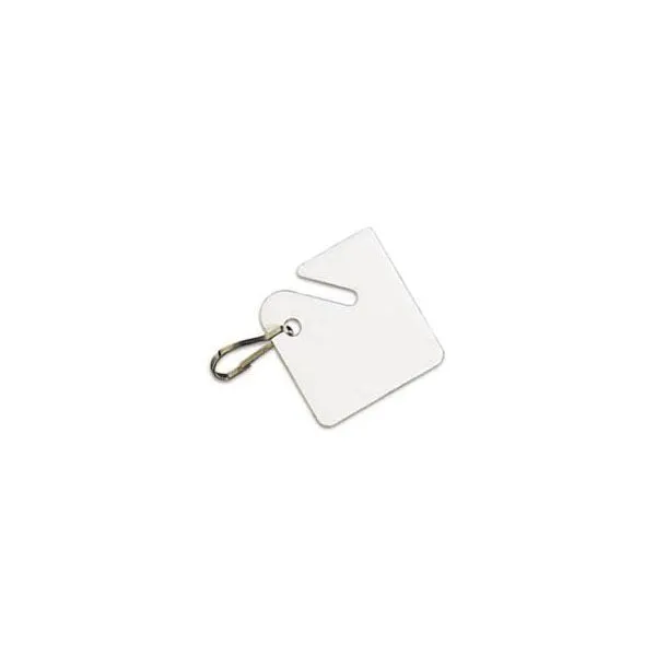 LuckyLine - 26690 - 1-1/2 Cabinet Tags with Hook - White - 100 Tags