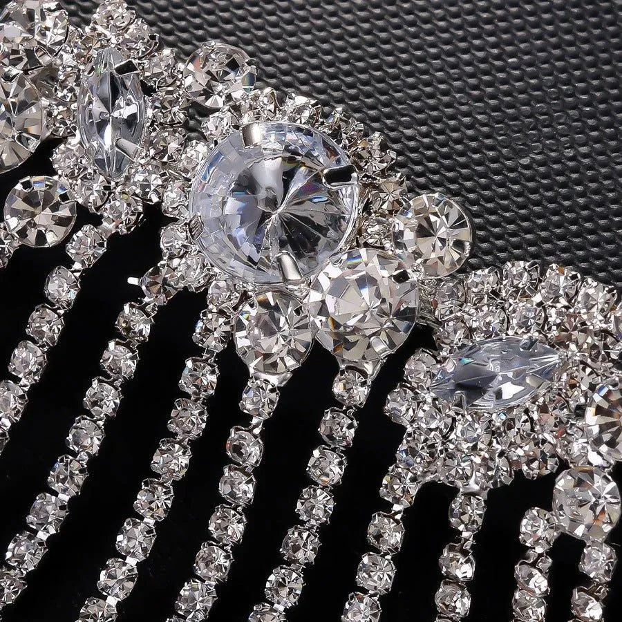 MAC152 Rhinestone Fringe Diamond Hair Accessories