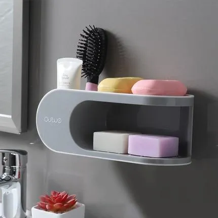 Multifunction Bathroom Accessories Holder With Hooks Organiser