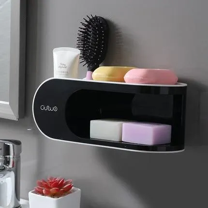 Multifunction Bathroom Accessories Holder With Hooks Organiser