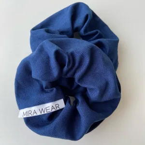 Navy Blue Branded Scrunchie