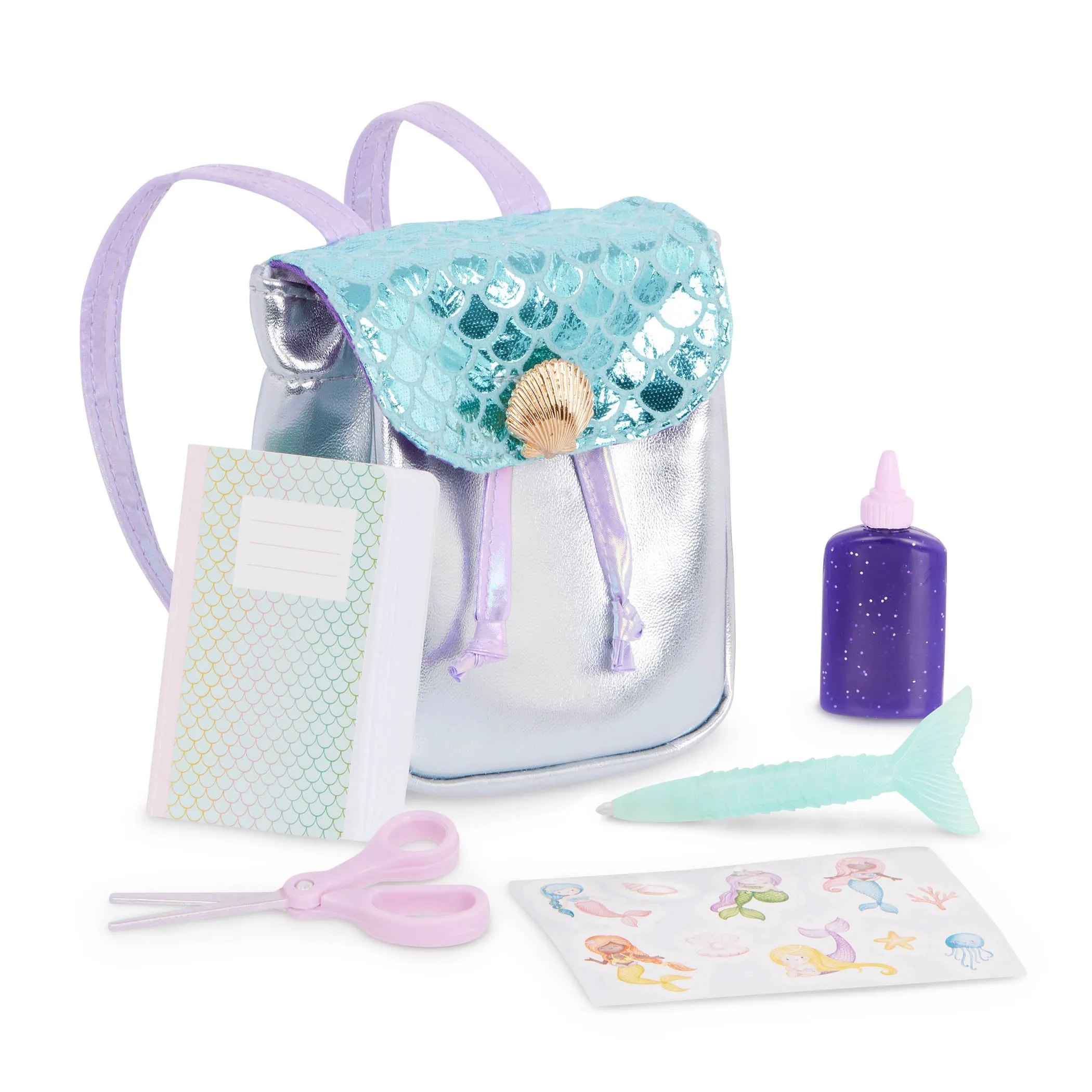 Our Generation Accessory Set Mini Back Bag - Mermaid Surprise Backpack