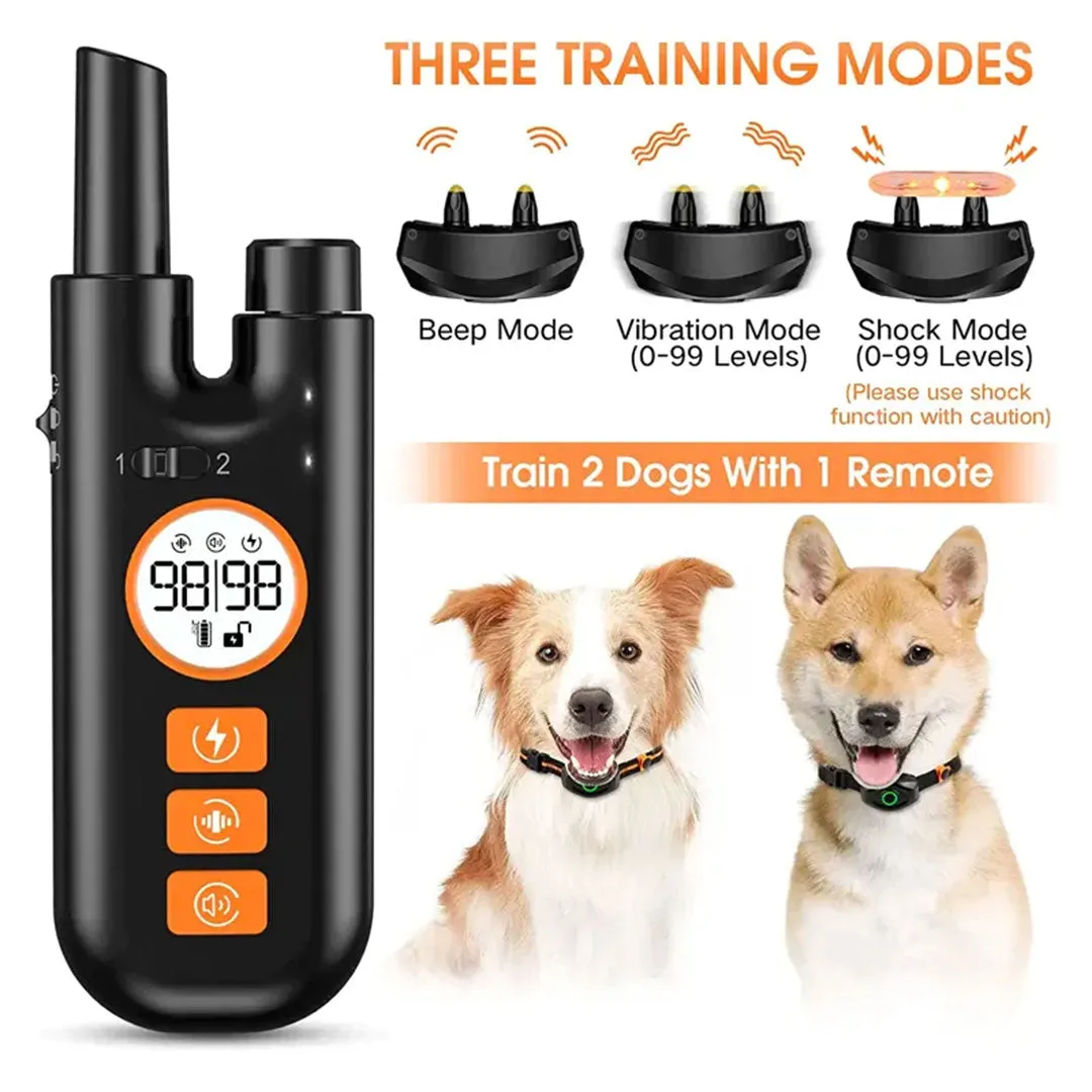 PetAffairs Advanced Remote Dog Training Collar - 800M Range, Rechargeable, and Multi-Mode Control