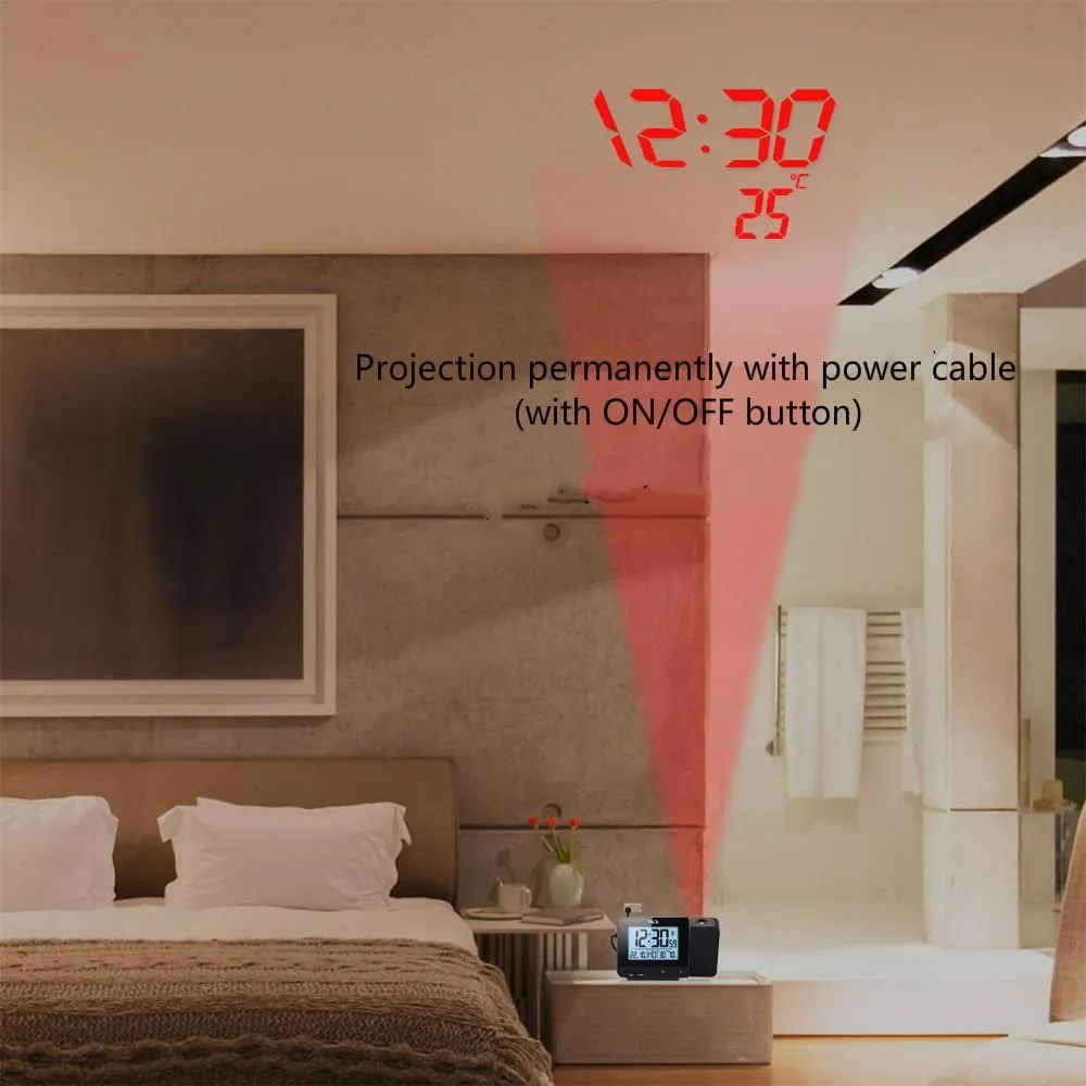 Projector Alarm Clock <br></br> Easy Travel