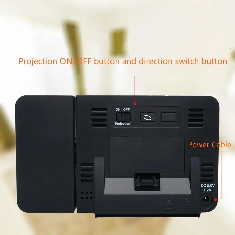 Projector Alarm Clock <br></br> Easy Travel