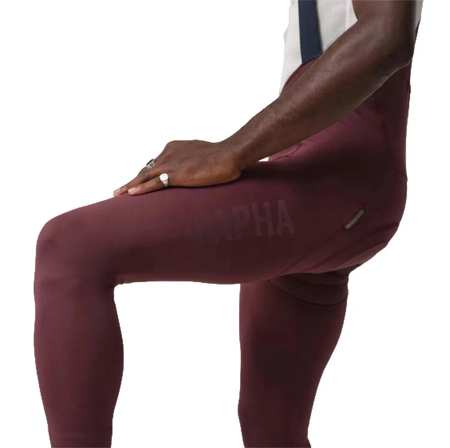 RAPHA Pro Team Training Tights with Pad AW2023 - SOU Burgundy AW2022